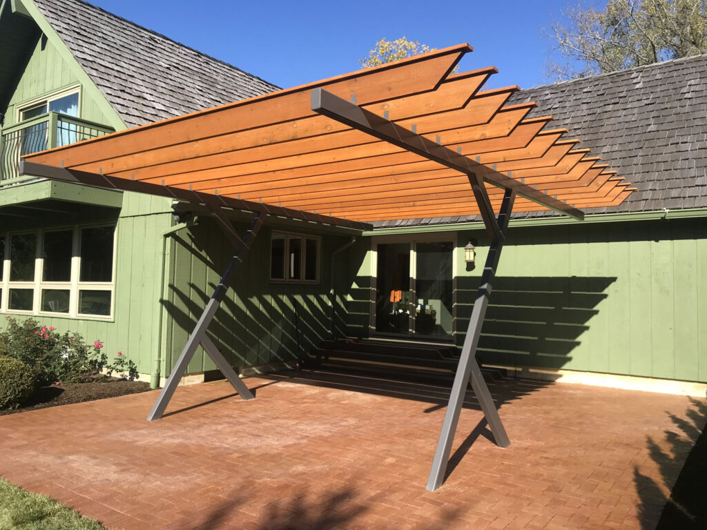 Pergola with Cedar Planks